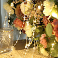 Miniatyrbild 3 av 5: Ocean Pearl Beads String Lights, 2m 20 Led Lights Batteridriven för bröllop, födelsedagsfester Diy Hem Mantel（10M）
