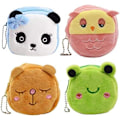Pikkukuva 1 / 5: 4 kpl söpöjä plushista kolikkopursoja, piirrettyjä eläimiä kolikkopussit, kolikko