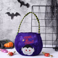 Miniatyrbilde 5 av 5: 4 stk Halloween godteripose dekorative bærbare gresskarpose Kinderg