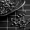 Miniatyrbillede 3 af 5: 1200 stk. A-Z bogstavperler, 7 * 4mm sorterede alfabetperler og hvide akryl bogstavperler til smykkefremstilling til børn（B）