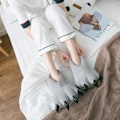 Miniatyrbild 5 av 5: Barn Pyjamas Djur Flanell Jumpsuit Pojkar Flickor Sovkläder Varm O