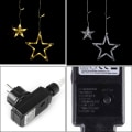 Miniatyrbillede 8 af 8: LED-stjernelys 3,5 m LED-stjernelys lysgardin, 8 tilstande