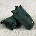 Miniatyrbild 3 av 5: Unisex tofflor Monster Claw Novelty Plush Paw Varm Mjuk Bomull Djur Fantasy Cosplay Kostym Skor Höst Vinter Inomhus（L Grön）