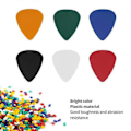 Miniatyrbild 3 av 4: 100-pack gitarrplektrum, färgade plastfingervakter, instrumenttillbehör 0,46 mm