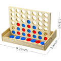 Miniatyrbilde 5 av 5: Wooden Line 4 Connect Brettspill, Line up 4 Folding Spill, Clas