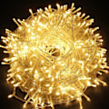 Miniatyrbillede 3 af 5: Gule lyskæder 10M 100 LED koldt hvidt julelys indendørs