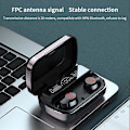 Miniatyrbilde 2 av 5: Bluetooth-hodetelefoner Ohpa M23 In Ear-mikrofon Autonomi 4t Rosa