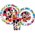 Miniatyrbillede 1 af 2: Mickey Mouse Better Together middagset från Disney, mikrosäker plast, inklusive 260 ml kopp