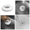 Miniatyrbilde 2 av 9: Badekarstopper med Hårfelle / Stopper / Synkestopper White