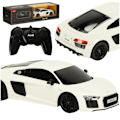 Pikkukuva 1 / 8: Radiostyrd bil 1:24 AUDI R8 2015 vit
