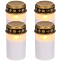 Miniatyrbild 1 av 4: 4-Pack - Gravljus LED / Ljus - Ljus till Gravar 1200 timmar White 4-Pack