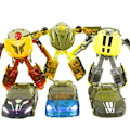 Miniatyrbild 1 av 3: Leksaksbil Transformer Robot Bil - 1:64 skala multifärg