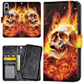 Miniatyrbillede 1 af 2: OnePlus Nord CE4 Lite 5G - Mobilcover/Etui Cover Burning Skull