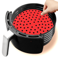 Miniatyrbillede 5 af 6: Airfryer Silikoneindsats - Måtte til luftfriture - Vælg størrelse MultiColor Fyrkant (S)