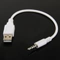 USB Äänikaapeli AUX 3.5mm Adapteri White