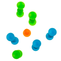 Miniatyrbilde 7 av 11: Dart / Piler med Sugekopper - 9 stk Multicolor