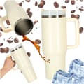 Miniatyrbilde 1 av 11: Termosmugg med Handtag - 1200 ml Beige