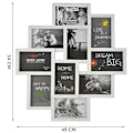 Miniatyrbilde 2 av 5: Fotoramar med 10 platser - 54x49cm White