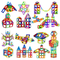 Pikkukuva 3 / 5: Magnetic Tiles - 40 Osaa Magneettisia Rakennuspalikat Lapsille Multicolor