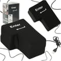 ENTER-knapp stor antistress-USB-kudde