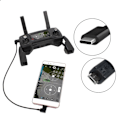 Miniatyrbild 1 av 5: USB-C till Micro-USB för DJI Mavic Pro / Spark (30cm) Svart