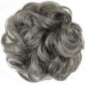Pikkukuva 3 / 3: Scrunchie-hiuslisäke / Hiusharja / Hiusdonut - Harmaa Grey one size