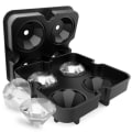 Miniatyrbillede 1 af 4: Isdiamantform / Diamantform - Silikone Black