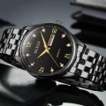 Miniatyrbilde 6 av 11: Quartz Klokke / Armbåndsur - Vanntett – Svart Black