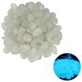Miniatyrbillede 2 af 10: 100 stk. Selvlysende Sten - Glow in the Dark Dekoration White