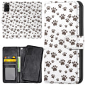 Miniatyrbild 1 av 2: Samsung Galaxy S20 FE - Plånboksfodral/Skal Paw Pattern multifärg