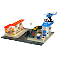 Miniatyrbillede 3 af 11: Bensinstation polisparkering set 54el