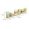Miniatyrbillede 7 af 7: Tåg trätåg pastellfärgad
