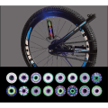 Miniatyrbillede 2 af 4: LED-lys med motiver til Cykelhjul / Cykel - 32 forskellige motiver Multicolor