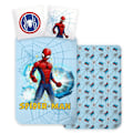 Miniatyrbillede 1 af 2: Spider-Man Ljusblå Sängkläder Set 140×200 cm, 70×90 cm - Perfekt för Fans av Superhjältar!