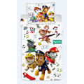Pikkukuva 2 / 2: Paw Patrol Rutigt Barnsängset 100×140 cm, 40×45 cm - Mysigt och Praktiskt för Små Äventyr!