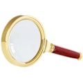 Miniatyrbilde 2 av 3: Klassisk hantering lupa 80mm guldglas elegant
