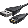 Miniatyrbillede 1 af 2: Lader kompatibel med Garmin Ur - Universel Hurtiglader Black