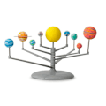Miniatyrbillede 3 af 4: 3D Solsystem - Mal selv - Selvlysende farver Multicolor