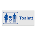 Miniatyrbild 2 av 2: Toalettskylt / WC skylt - Skyltar MultiColor Toalett - 14x30