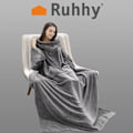 Miniatyrbillede 3 af 11: Snug Rug - Oversized Hoodie med Hætte – Tæppe Grey