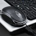 Miniatyrbilde 7 av 9: Optisk datamus med USB – Liten mus med ledning for datamaskin – 2-Pak Multicolor