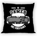 Gamer svart kuddfodral 40x40 cm