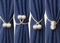 Miniatyrbillede 6 af 6: Magnetisk Gardinomtag til Gardiner Silver 8-Pack