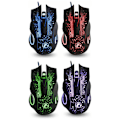 Miniatyrbilde 7 av 10: Gaming Mus med Skiftende Lys / Datamus - Estone X9 Black