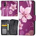 Pikkukuva 1 / 2: Xiaomi Mi 9T/9T Pro - Lompakkokotelo/Kuoret Valkoinen Kukka