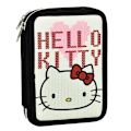 Pikkukuva 1 / 5: Hello Kitty hjärtformad pennfodral med 2 lager fylld