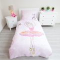 Miniatyrbillede 2 af 2: Bäddset Ballerina i Ballet-design 140×200 cm, 70×90 cm