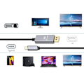 Miniatyrbillede 5 af 10: USB-C till DisplayPort 1.4 kabel 1.8m – Upp till 8k