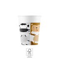 Miniatyrbillede 2 af 2: Djur Zoo pappersmuggar 8 st 200 ml FSC