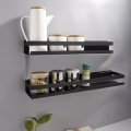 Miniatyrbilde 4 av 11: Vegg Hylle / Baderomshylle - Hylle til Baderom Black
